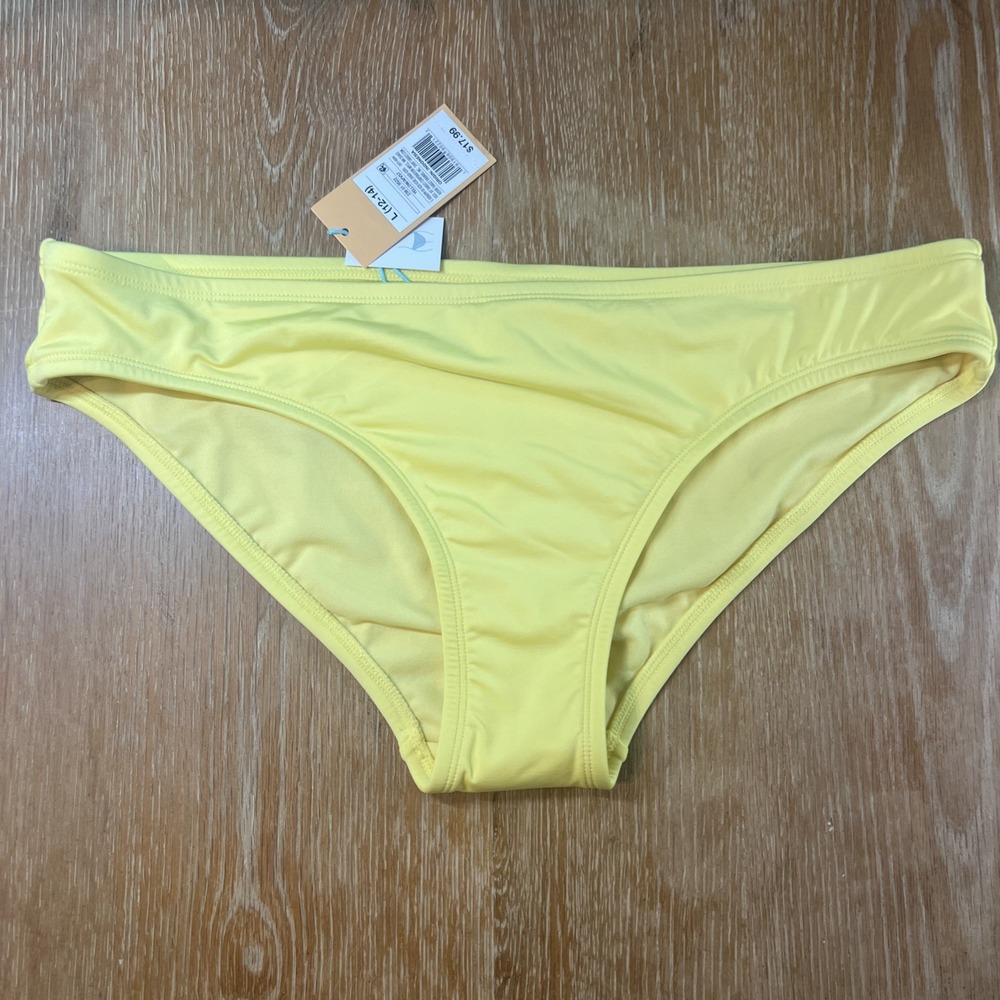 Kona Sol Medium Coverage‎ Hipster Bikini Bottom Kona Yellow Size Large